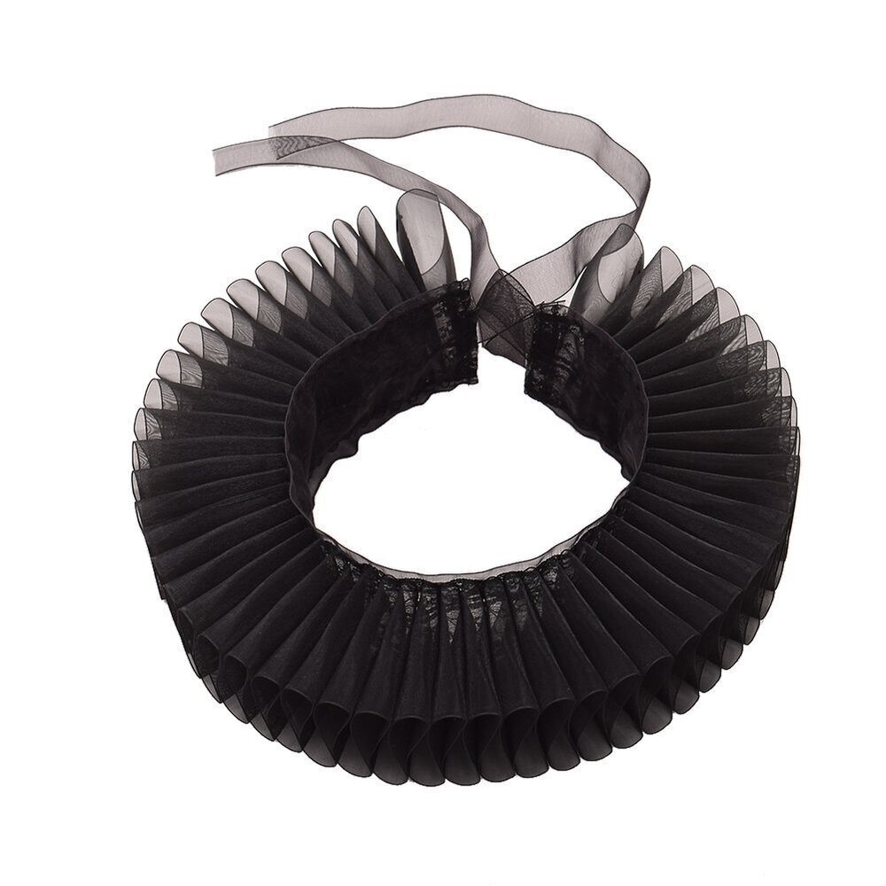 5291 Elizabethan Dickens Ruffle Neck Clown Collar Elizabethan Wrist Ruffs